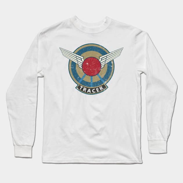 Tracer Wings grunge Long Sleeve T-Shirt by NerdFly